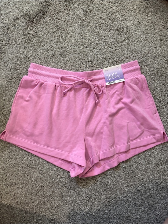 stars above Pants - stars above Bubblegum Pink Drawstring Lounge Shorts
